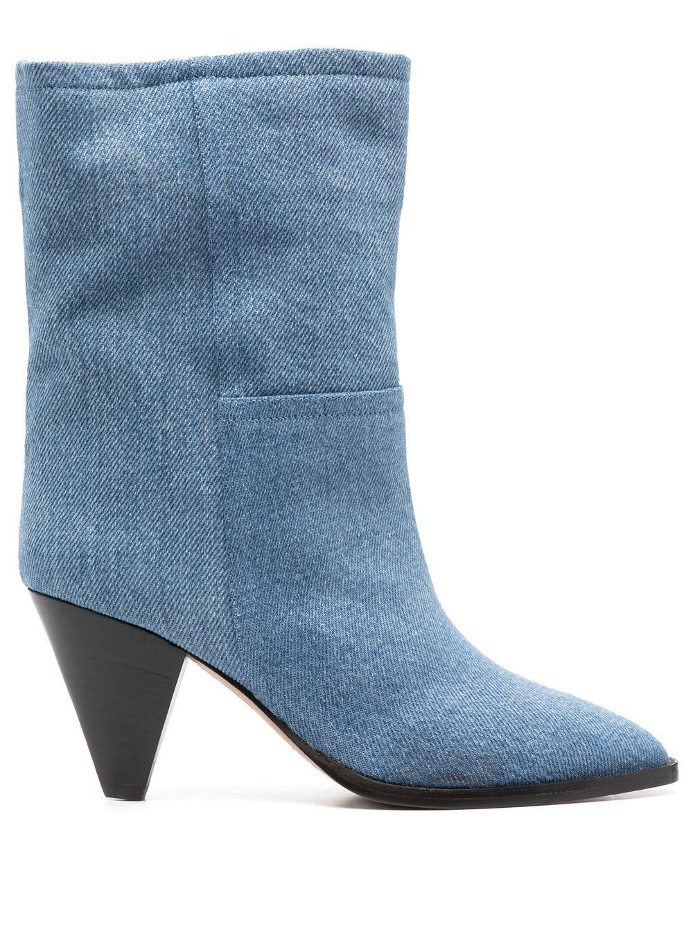 Isabel Marant 90mm Rouxa Anklelength Boots in Blue Lyst