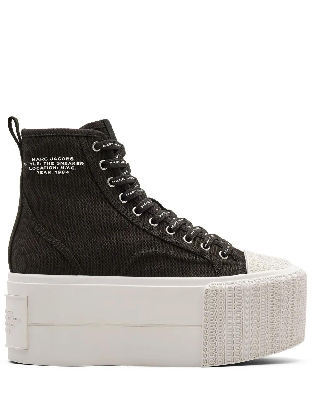 スニーカー MARC JACOBS Woman Sneakers Black 2S5FSN001F23 001 The Sticker Charm Platform High Top Sneaker | Marc Jacobs
