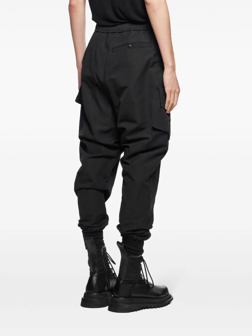 Julius Drop-Crotch Cargo Pants in Black for Men Lyst UK
