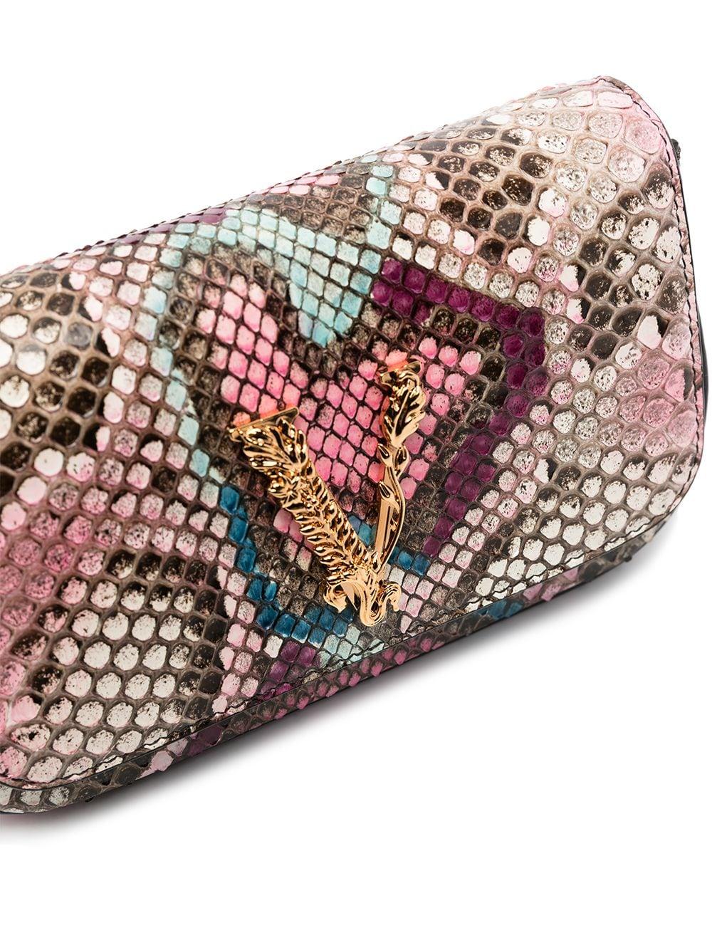 versace pink python bag