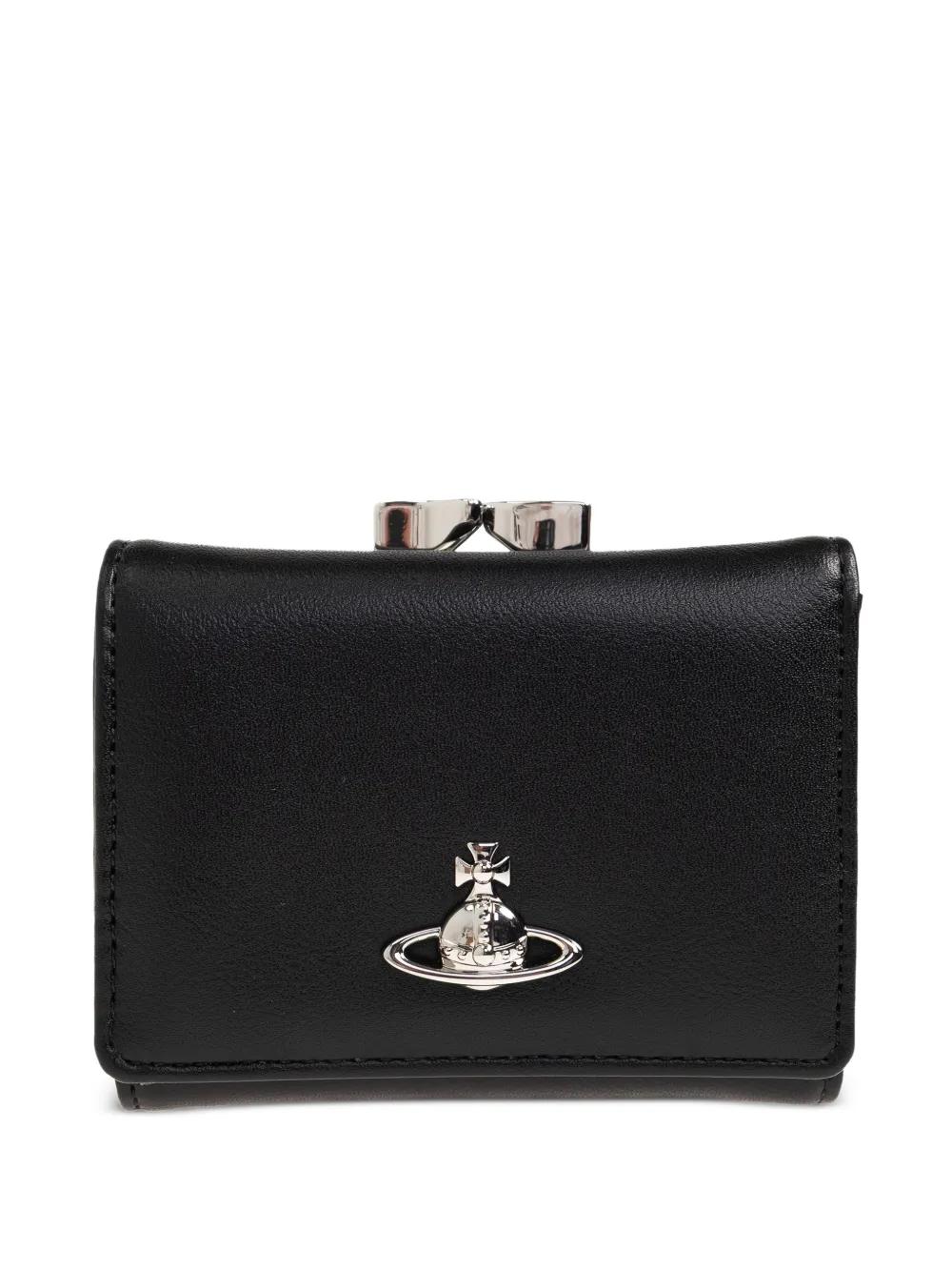 Vivienne Westwood Orb Clasp Wallet in Black | Lyst