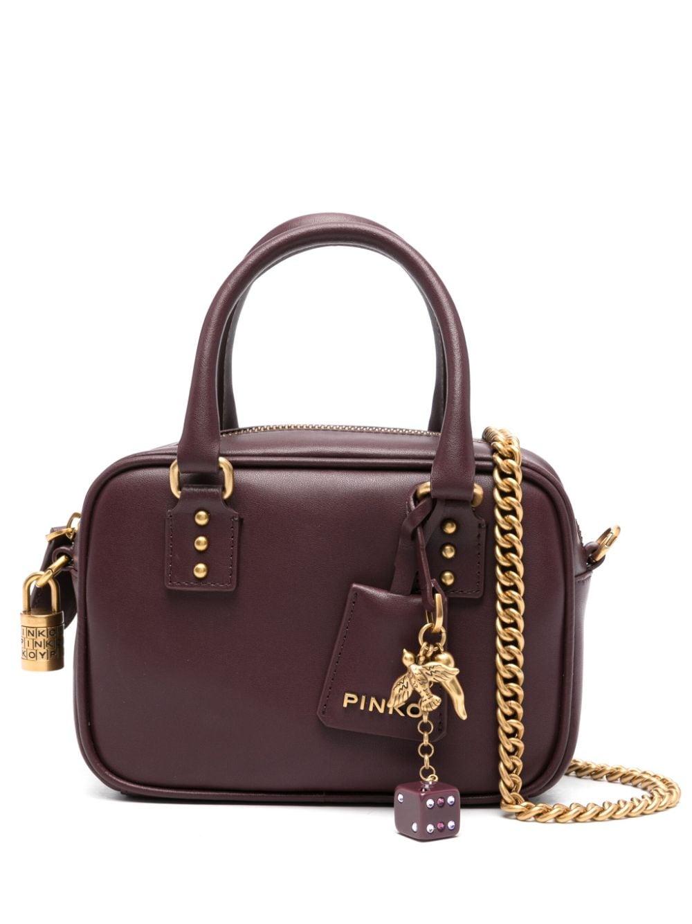 Pinko Mini Bowling Tote Bag in Purple | Lyst