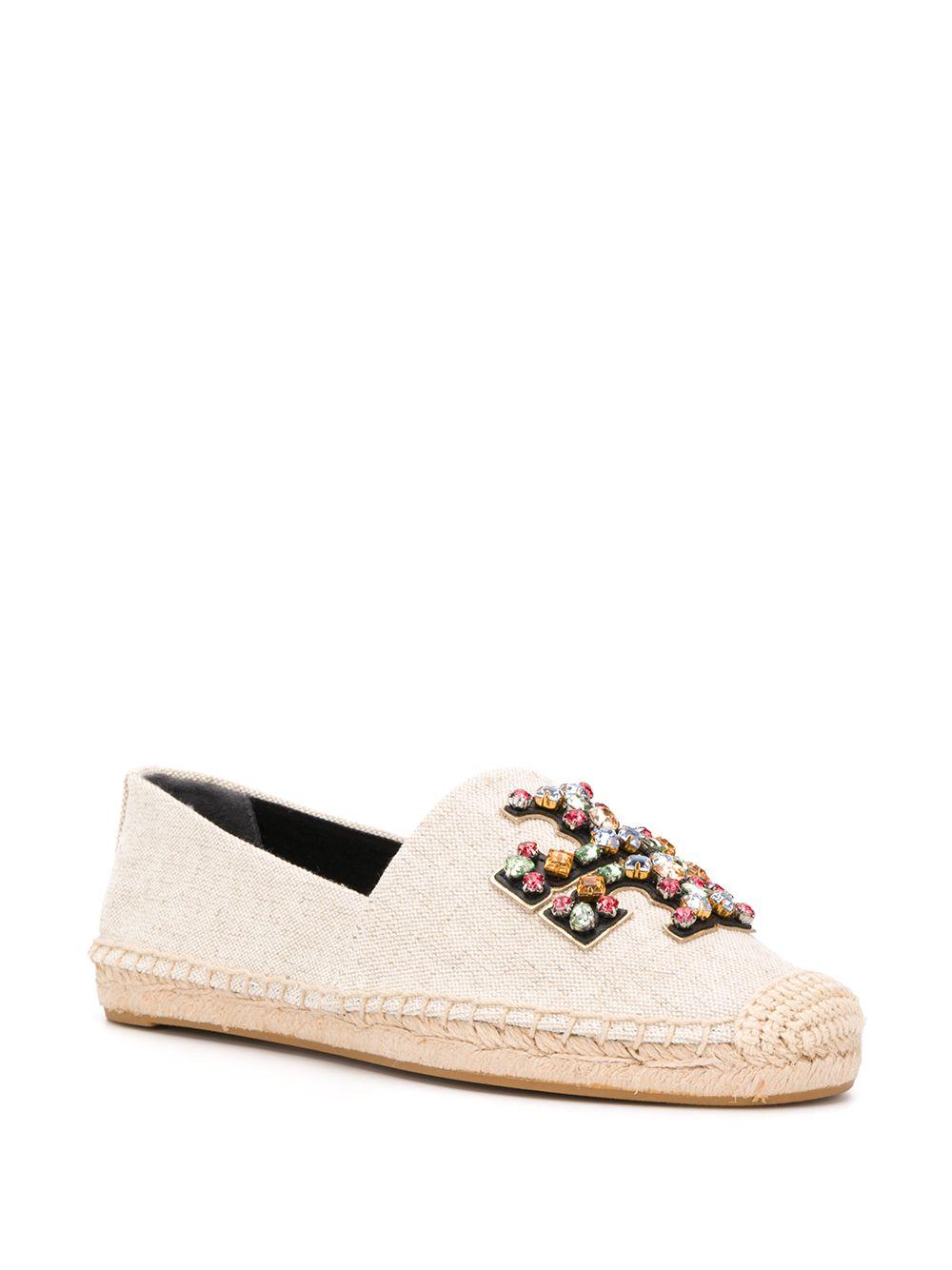 tory burch ines embellished leather espadrilles