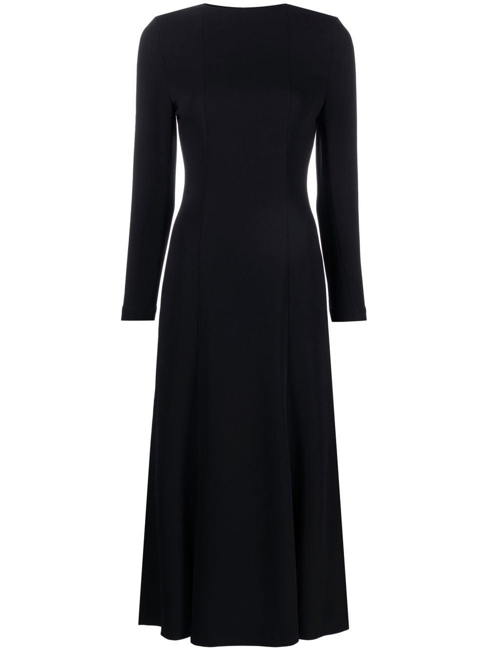 Rodebjer Long-sleeve Midi Dress in Black | Lyst Canada