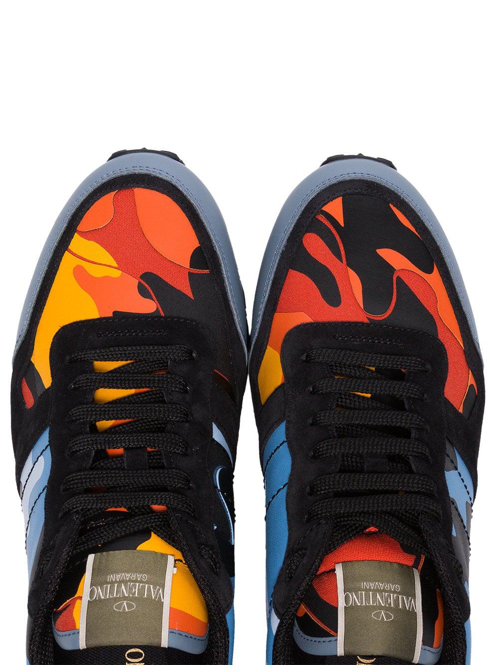 valentino trainers blue camo