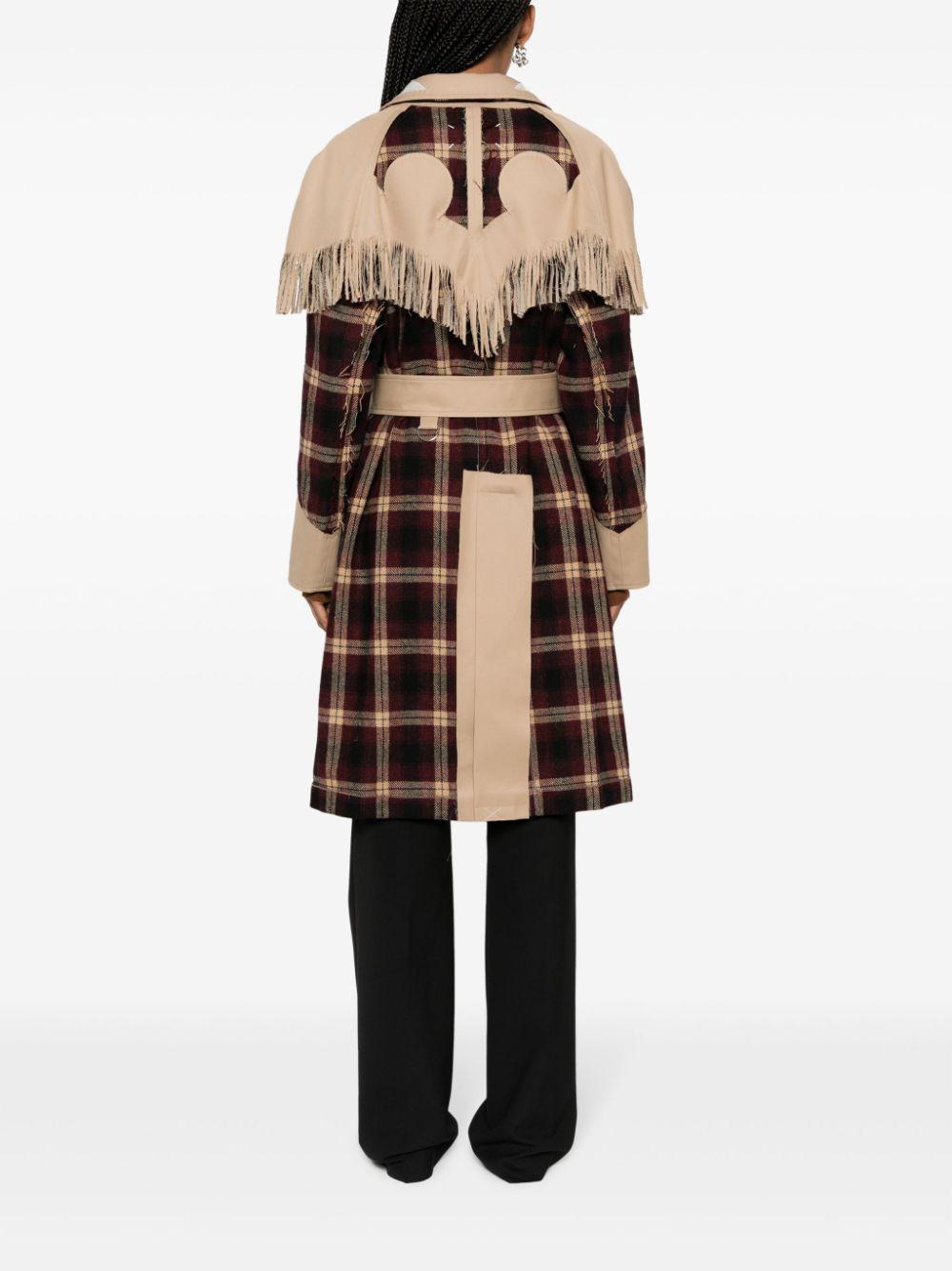 Maison Margiela レディース ナチュラル チェック コート コート Maison Margiela レディース ナチュラル チェック コート コート