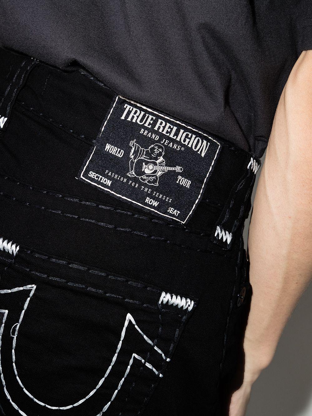 True Religion Rocco Super T Logo-stitch Skinny Jeans in Black for Men | Lyst
