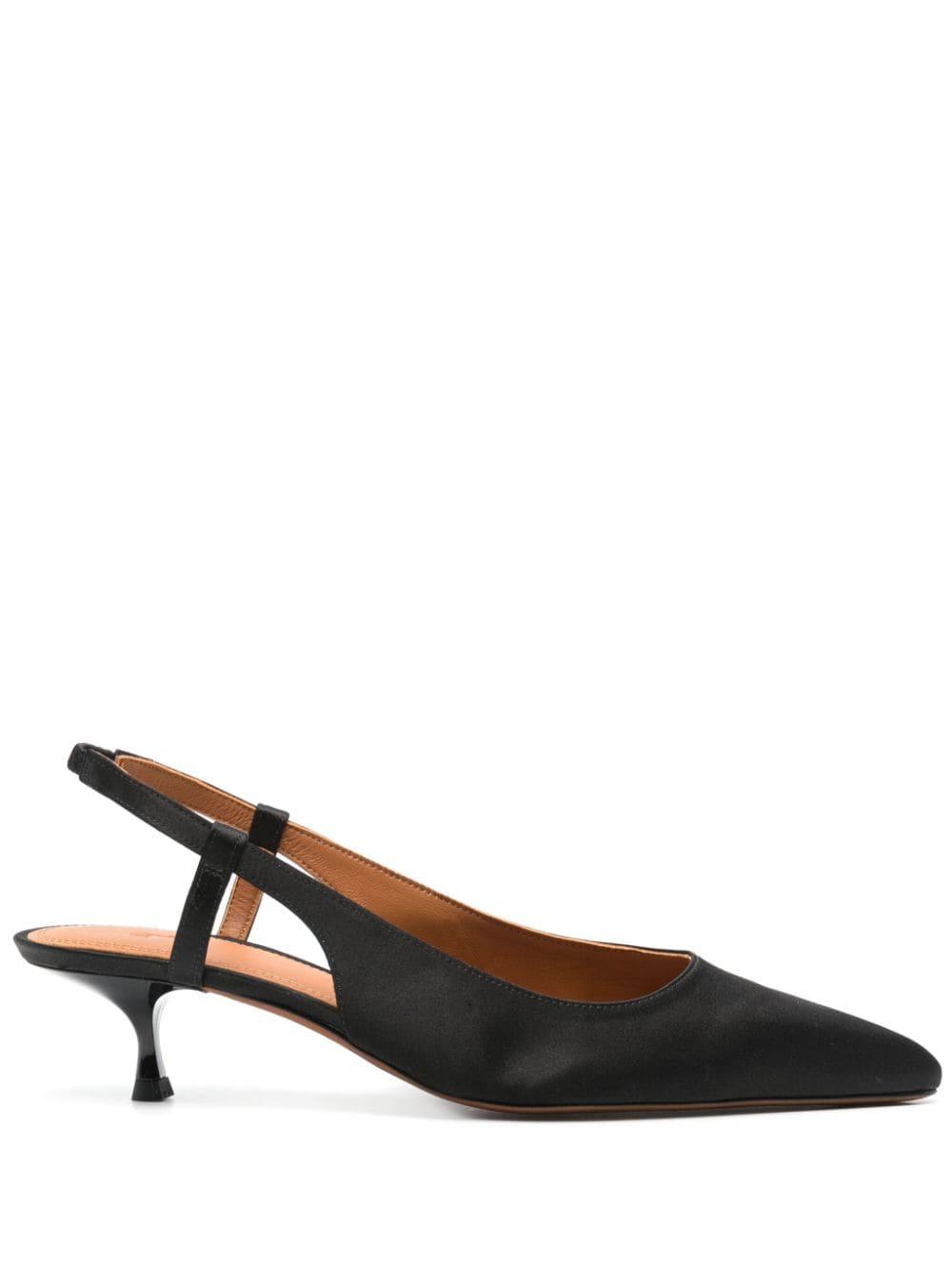 Polo Ralph Lauren 40mm Satin Pumps in Brown | Lyst