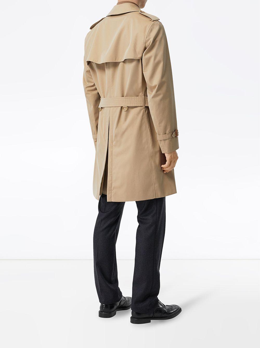 Burberry Chelsea Heritage Midi Trench Coat in Natural for Men - Lyst
