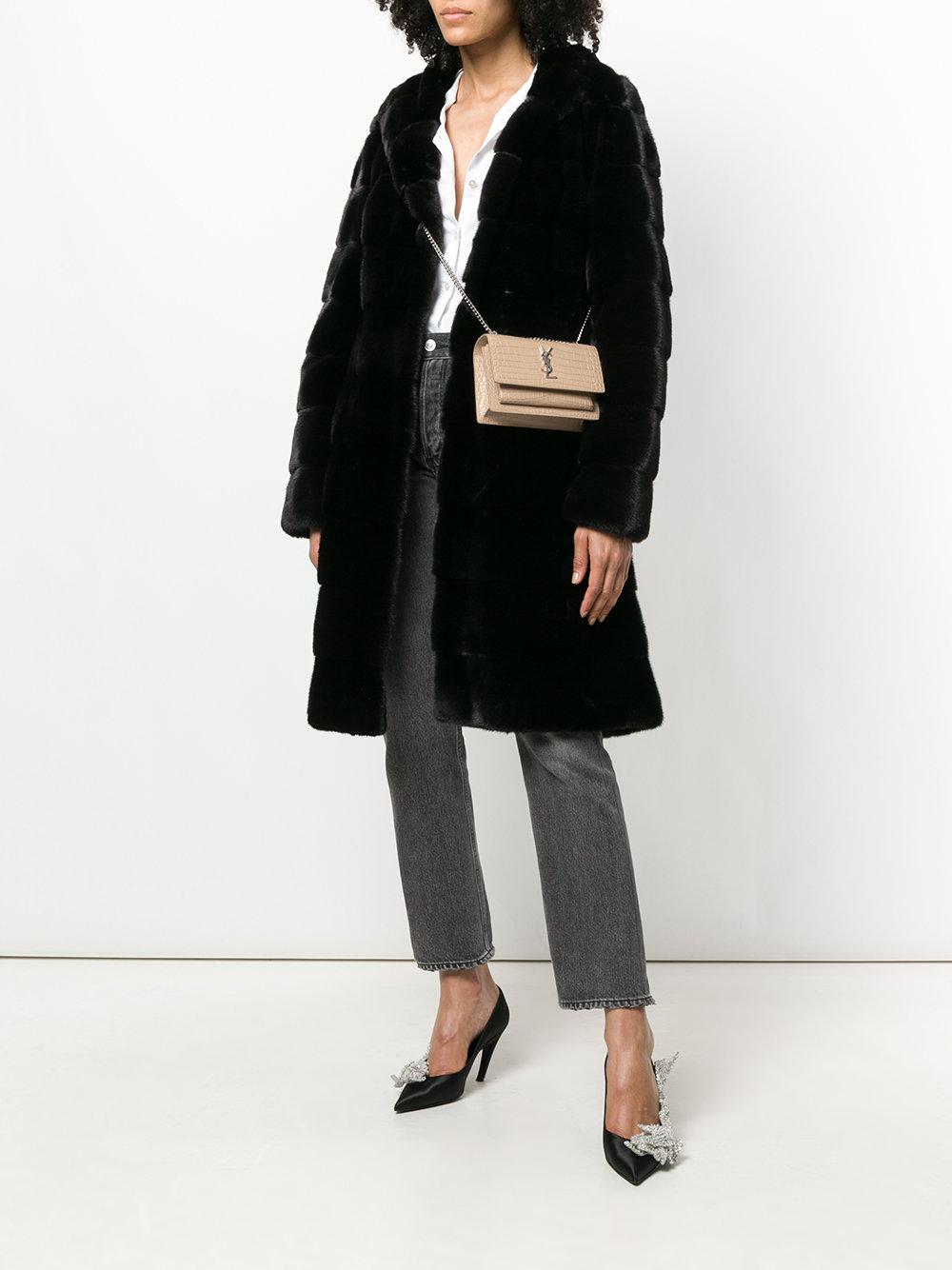 saint laurent mini sunset shoulder bag