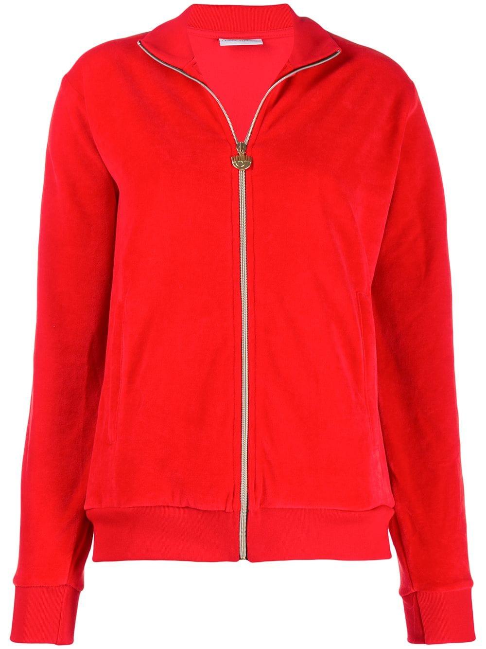 Chiara Ferragni Cotton Logomania Track Jacket in Red - Lyst