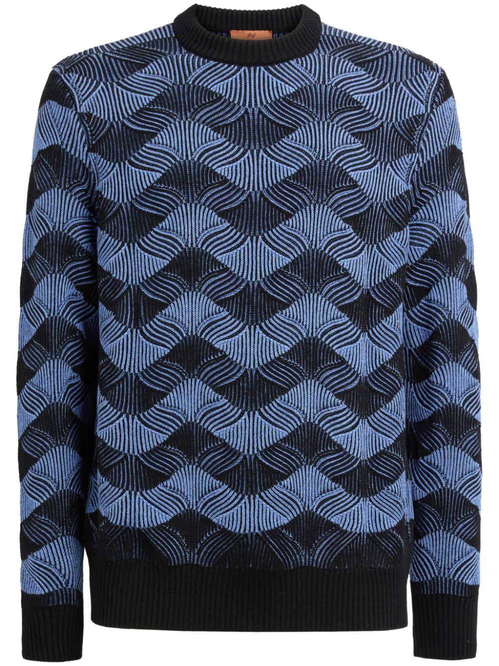 Missoni メンズ ブルー クルーネック セーター セーター & ニット
