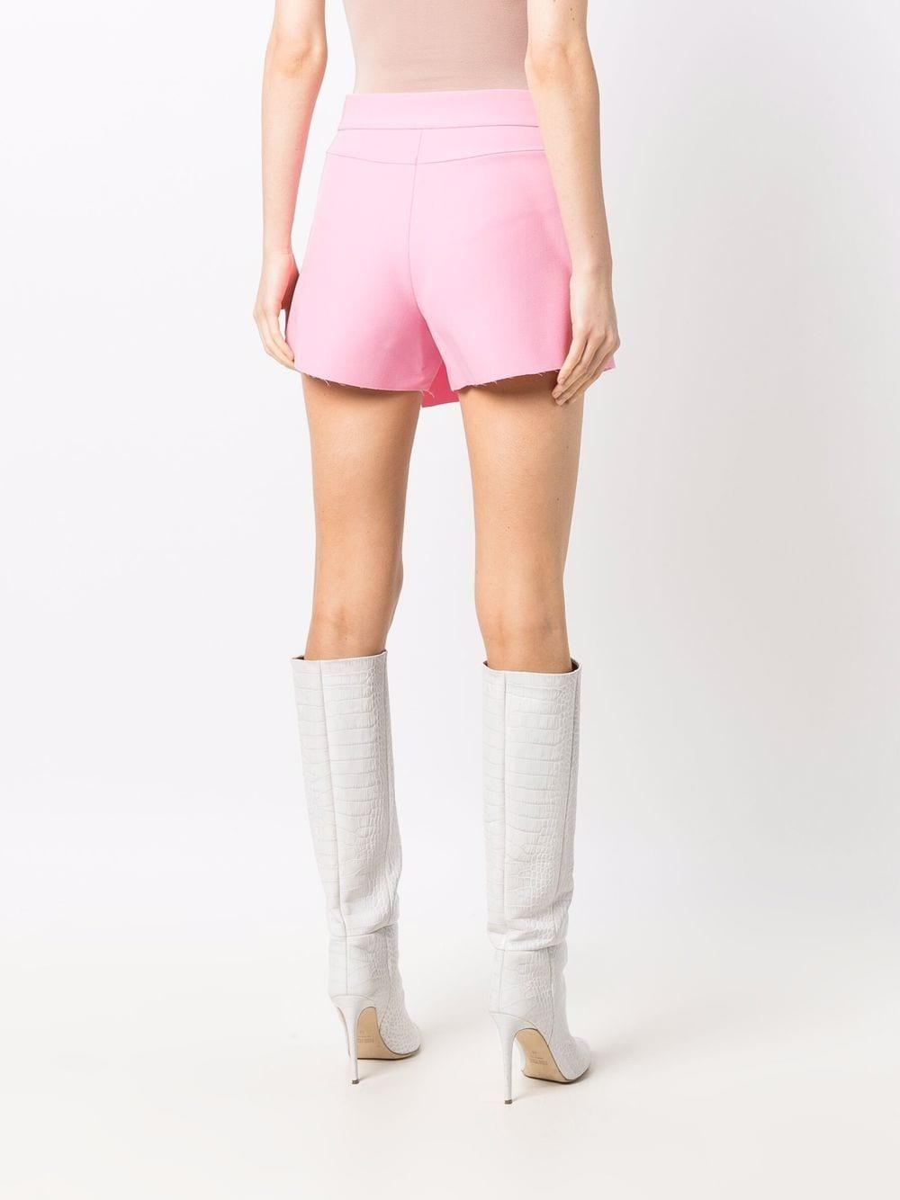 MSGM Asymmetric-hem Shorts in Pink | Lyst