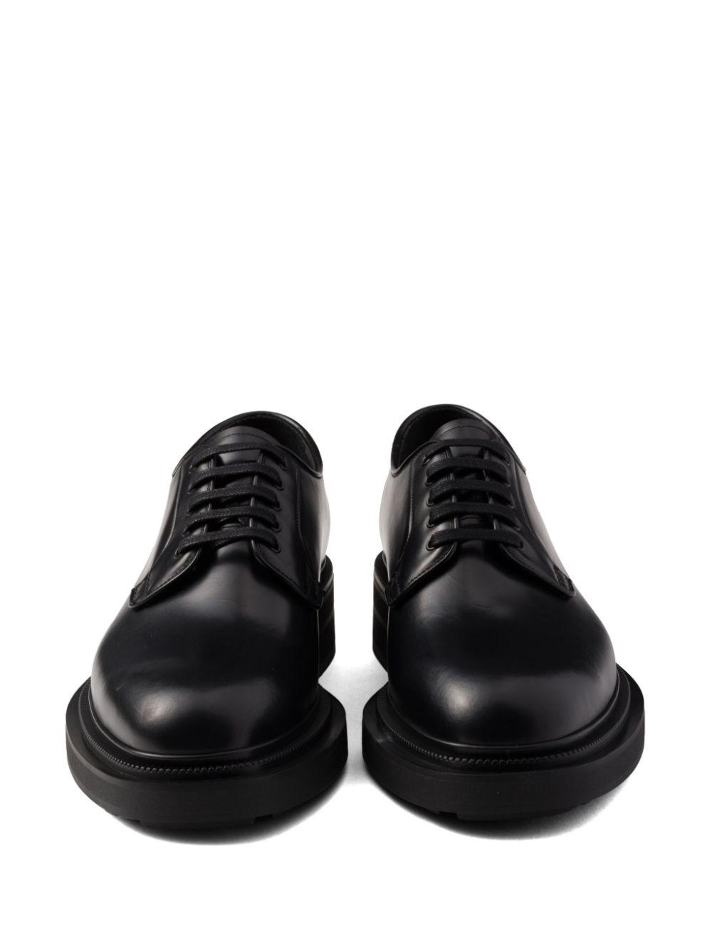 Prada spazzolato leather derby shoes new arrivals