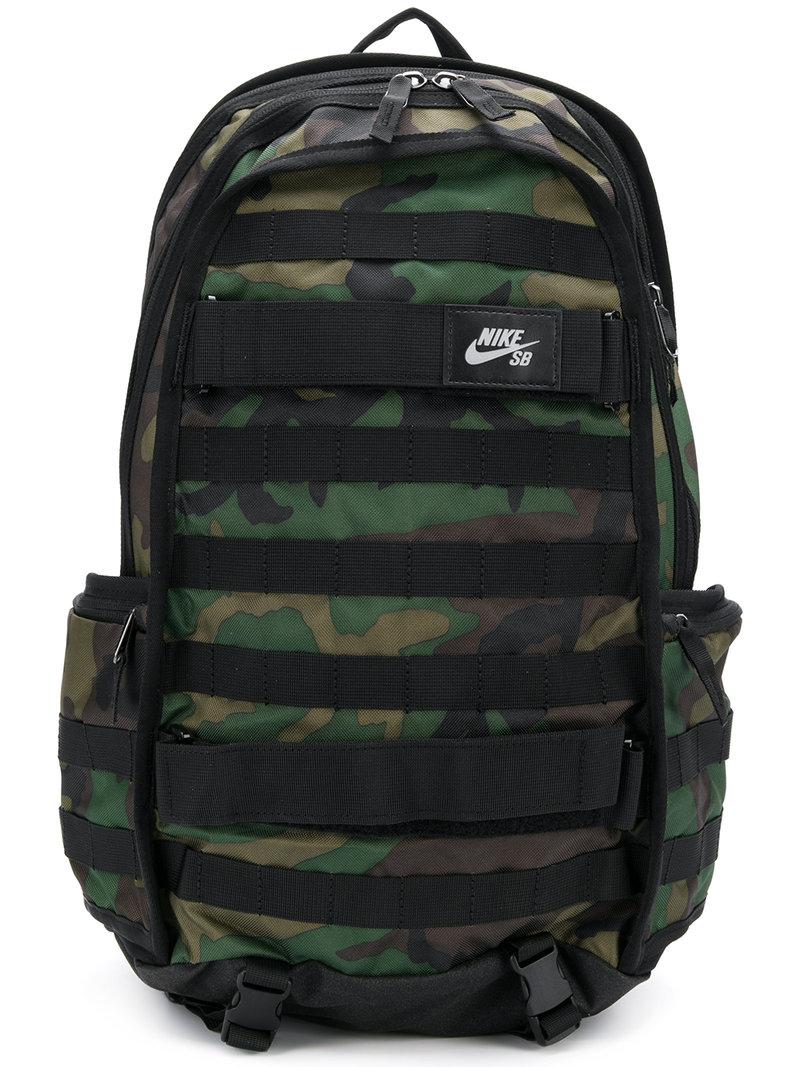 Mochila con estampado militar Nike de hombre de color Verde | Lyst