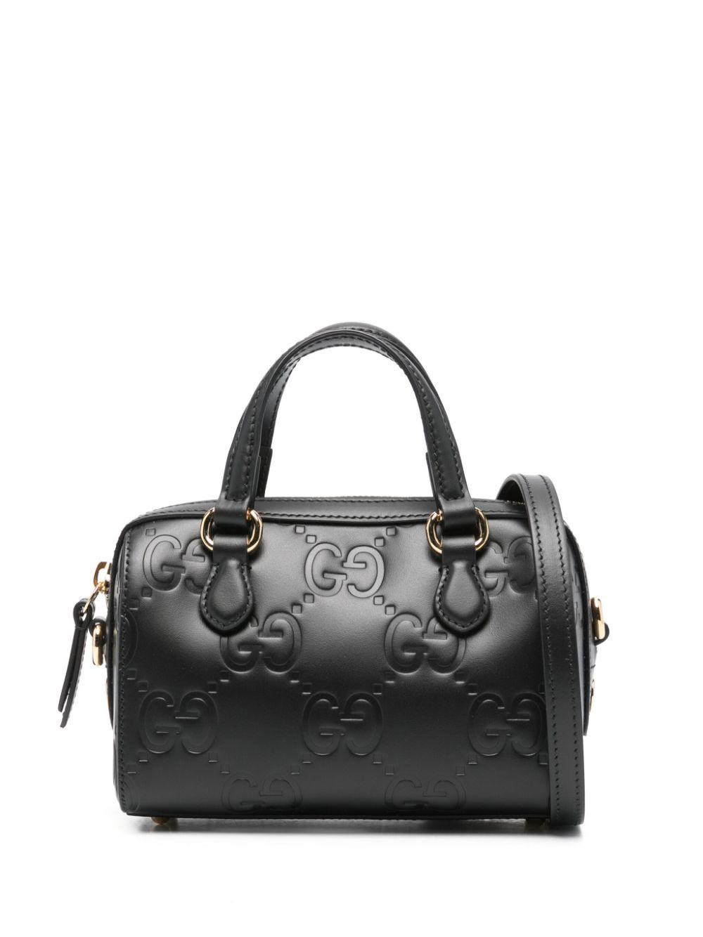 Gucci レディース ブラック GGスーパー ミニバッグ ショルダーバッグ