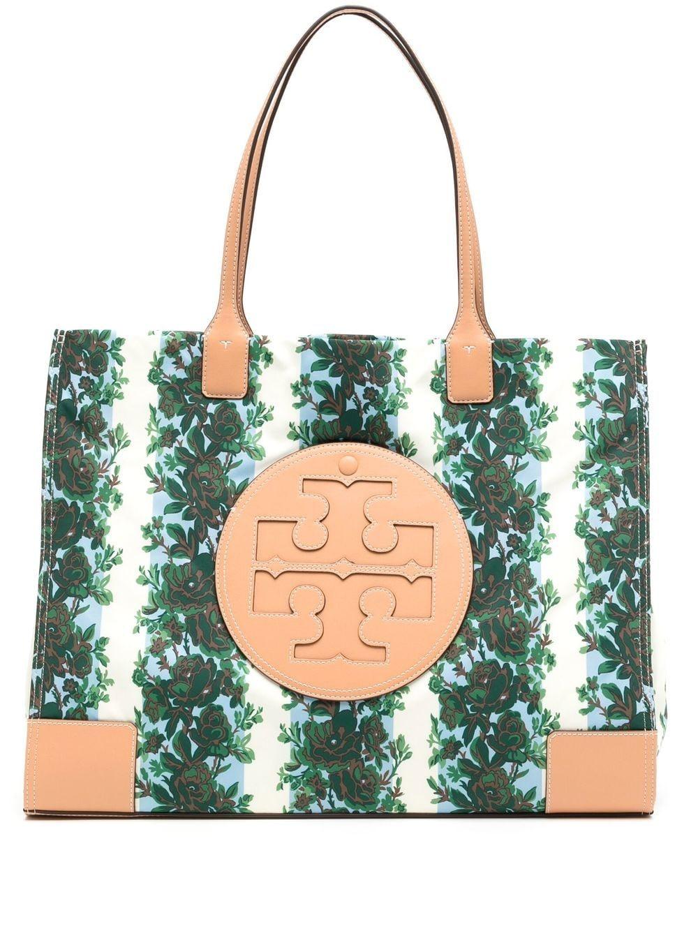 Tory Burch Ella Floralprint Tote Bag in Green Lyst