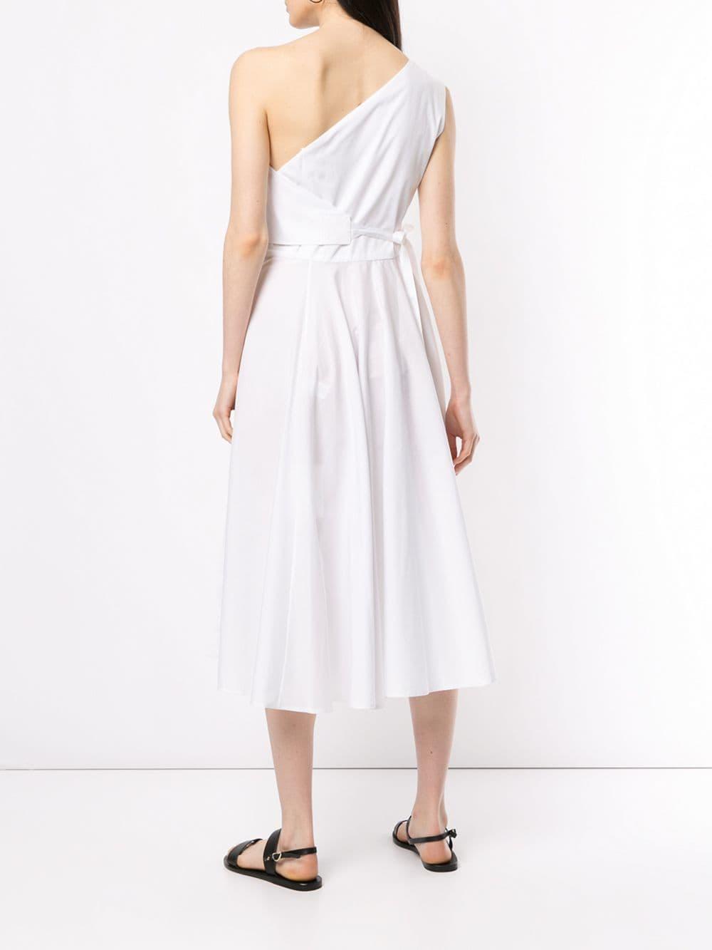 Rosetta Getty Wrap Dress in White - Lyst