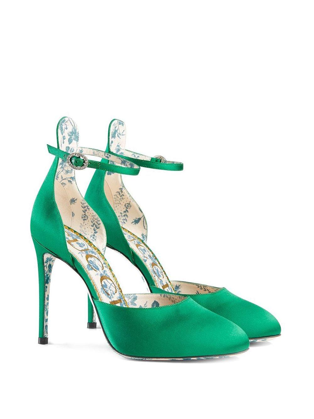 gucci heels green