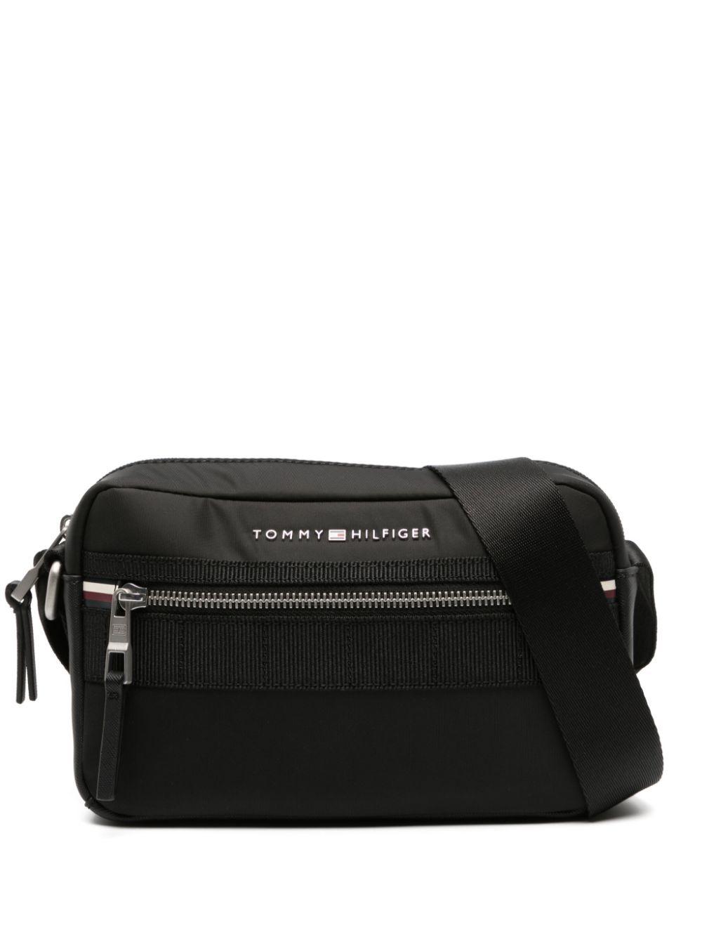 Tommy Hilfiger Elevated Reporter Logo lettering Bag in Black for