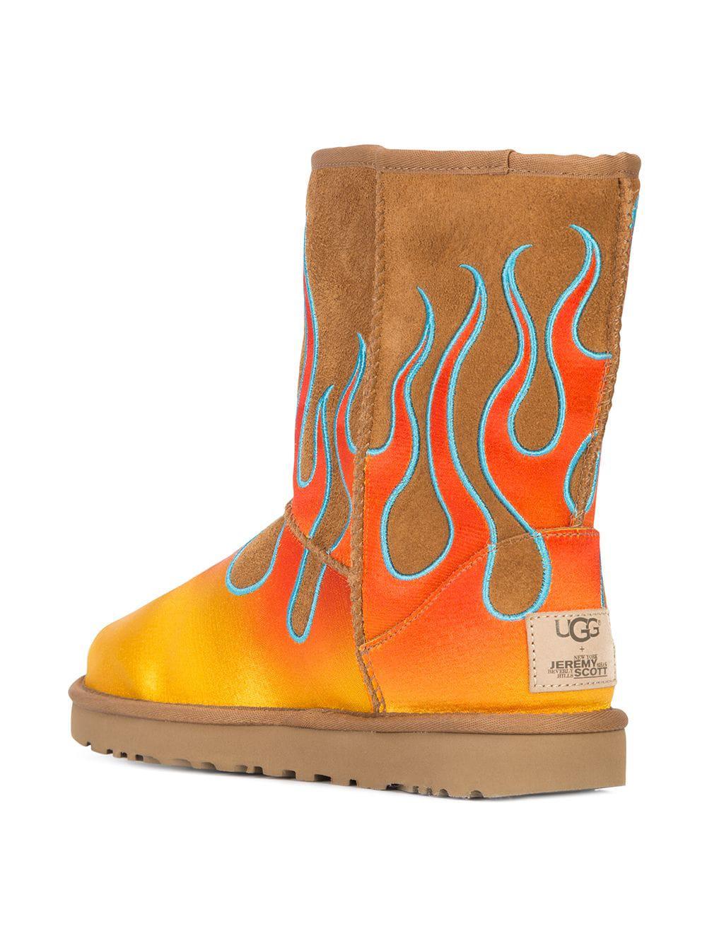 Jeremy Scott UGG X Flame Boots in Brown | Lyst