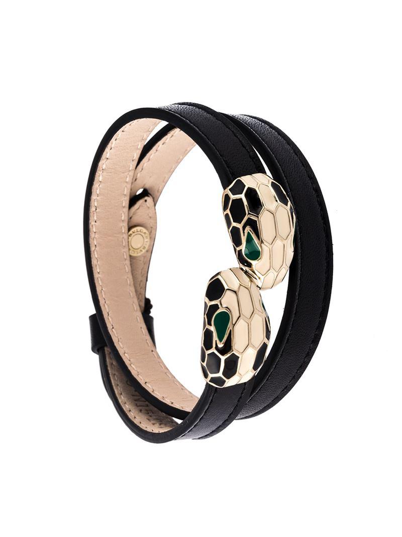 BVLGARI Serpenti Forever Bracelet in Black | Lyst