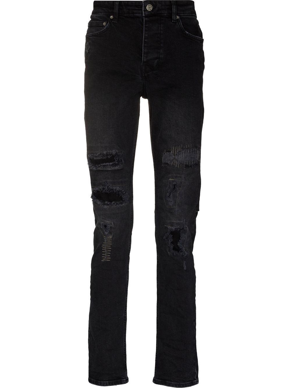 Ksubi Black Ether Trashed Organic Cotton Skinny Jeans for Men Lyst