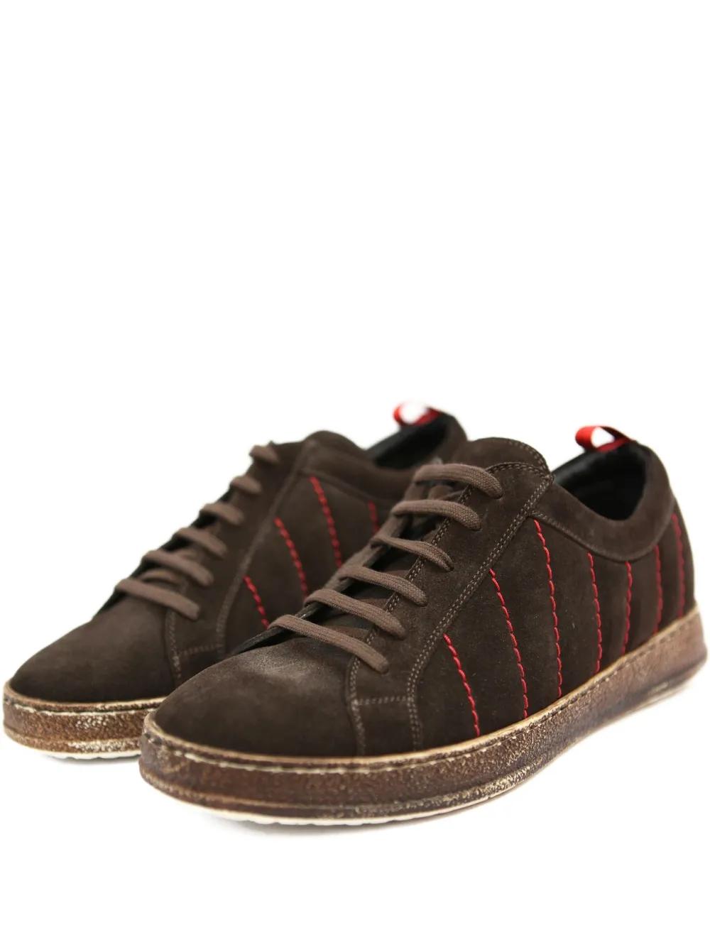 [Kiton] レザー ローカット スニーカー Kiton レザースニーカー | ホワイト | FARFETCH JP