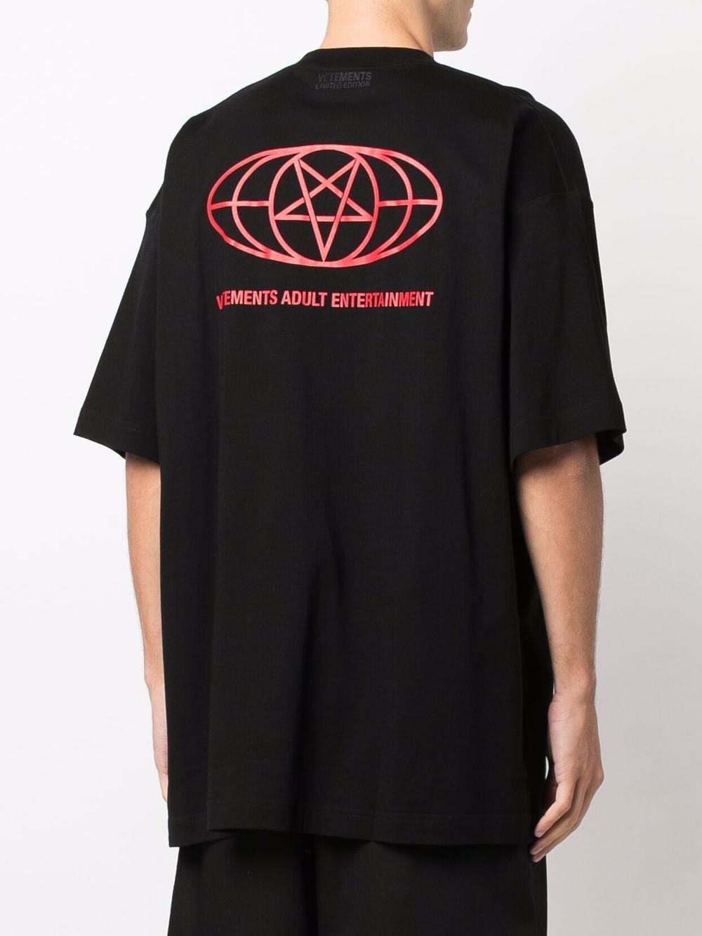 トップス VETEMENTS ADULT ENTERTAINMENT Tee Vetements 18+ Restricted Graphic T-shirt in Black for Men | Lyst