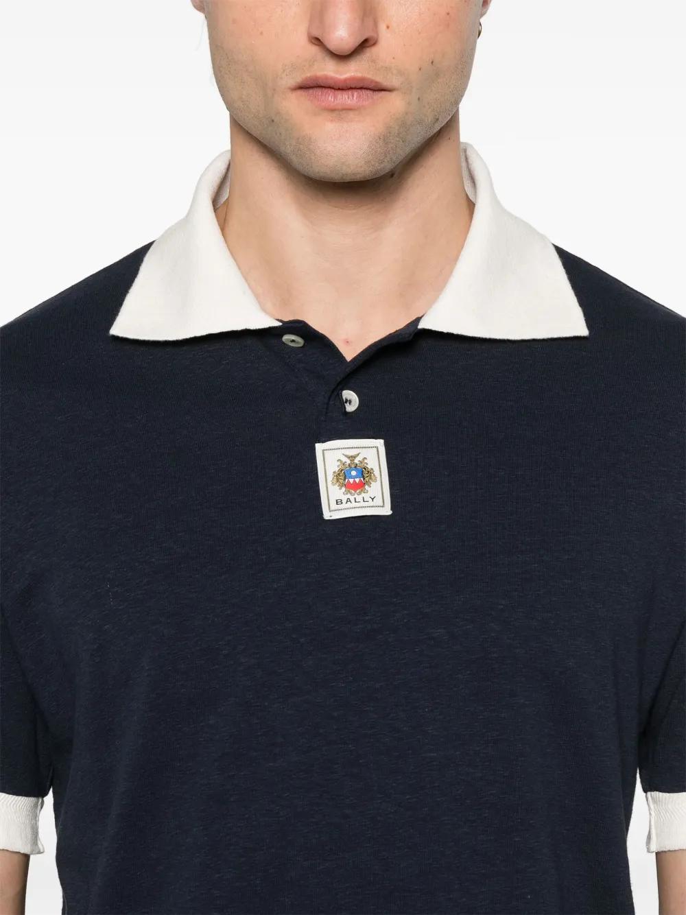 ★BALLY★ロゴ 刺繍 ポロ 半袖 Tシャツ bally-black-Pique-Polo-Shirt.jpeg