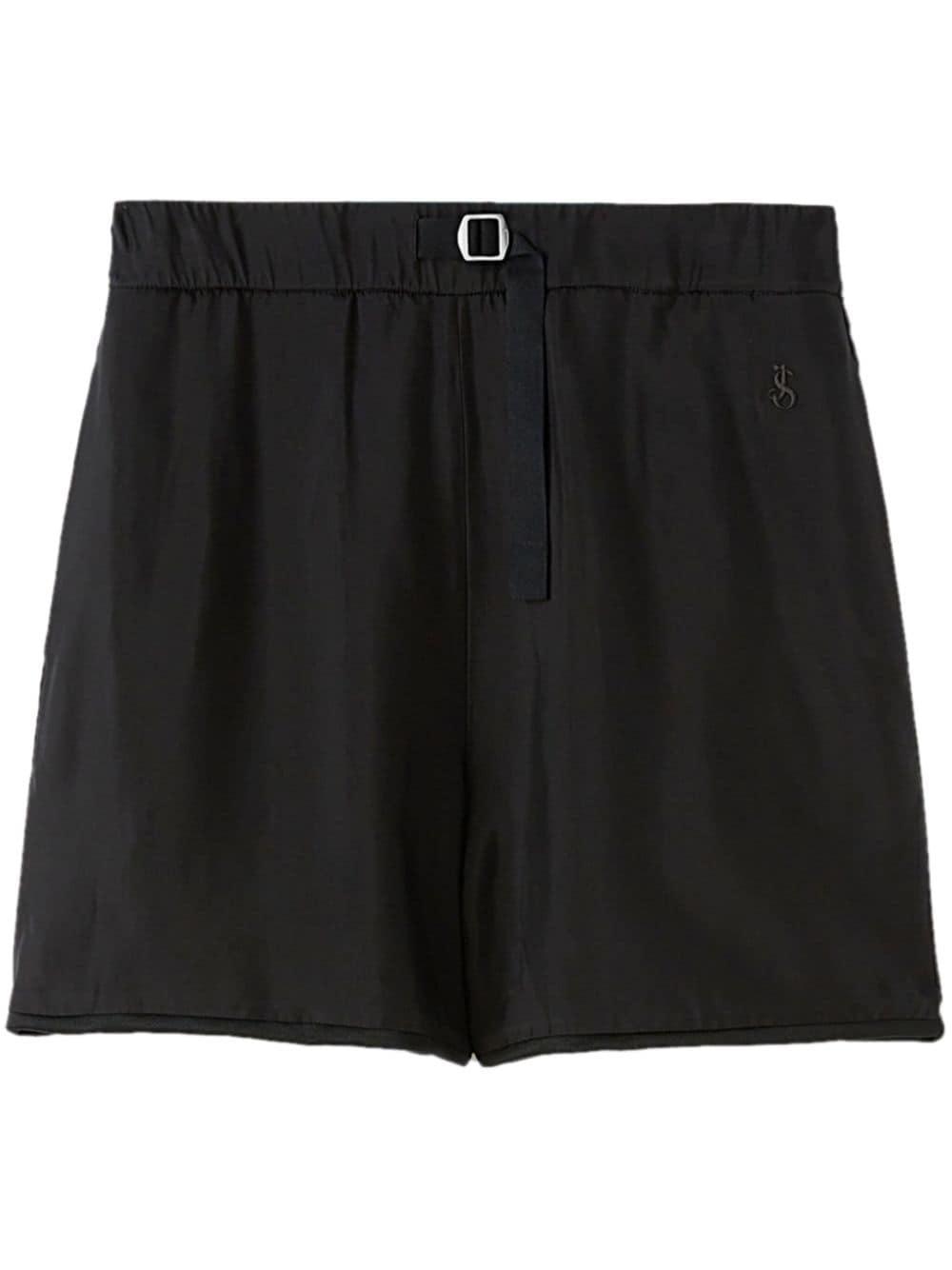 Jil Sander Buckle fastening Thigh length Shorts in Black for Men