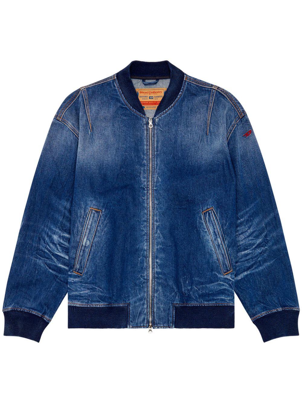 DIESEL D-Vinz-Jeans-Bomberjacke in Blau für Herren Lyst DE