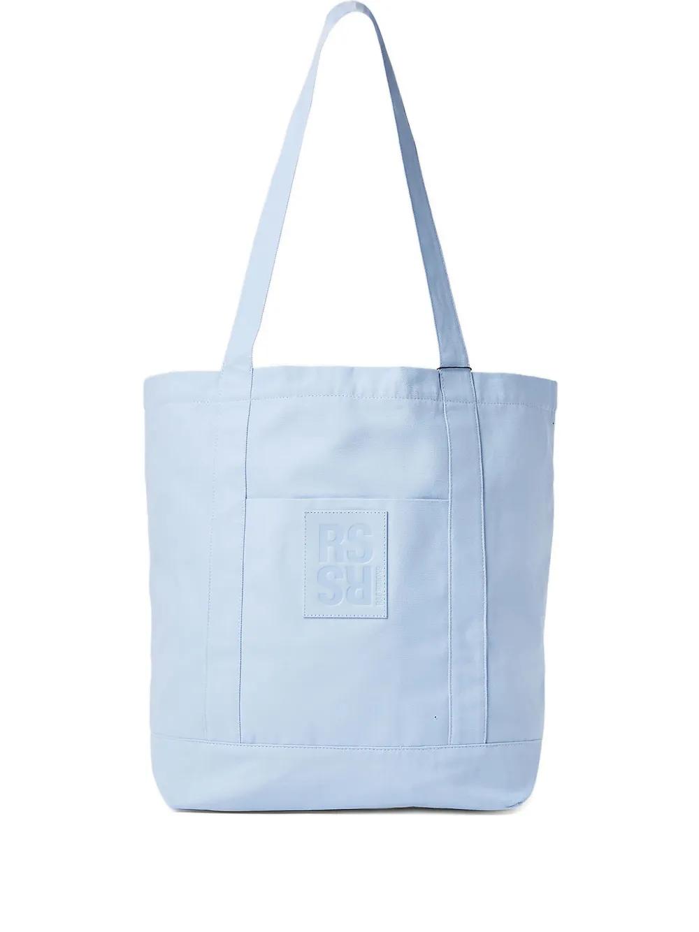 raf-simons-blue-Cotton-Tote-