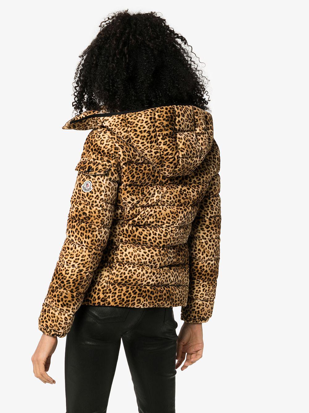 moncler leopard puffer