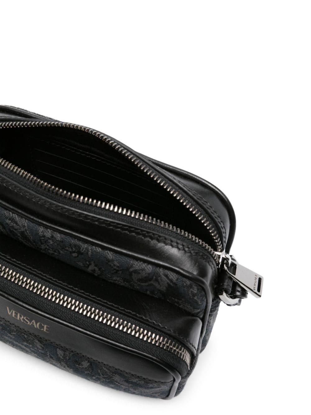 Versace Barocco Athena Messenger Bag in Black for Men | Lyst