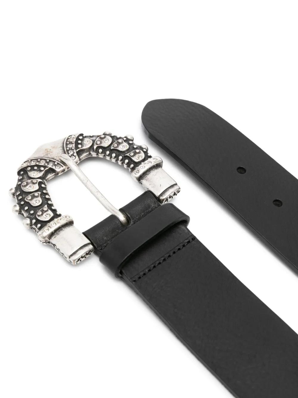 Ba&sh Blame Buckle Leather Belt in Black | Lyst display picture 3
