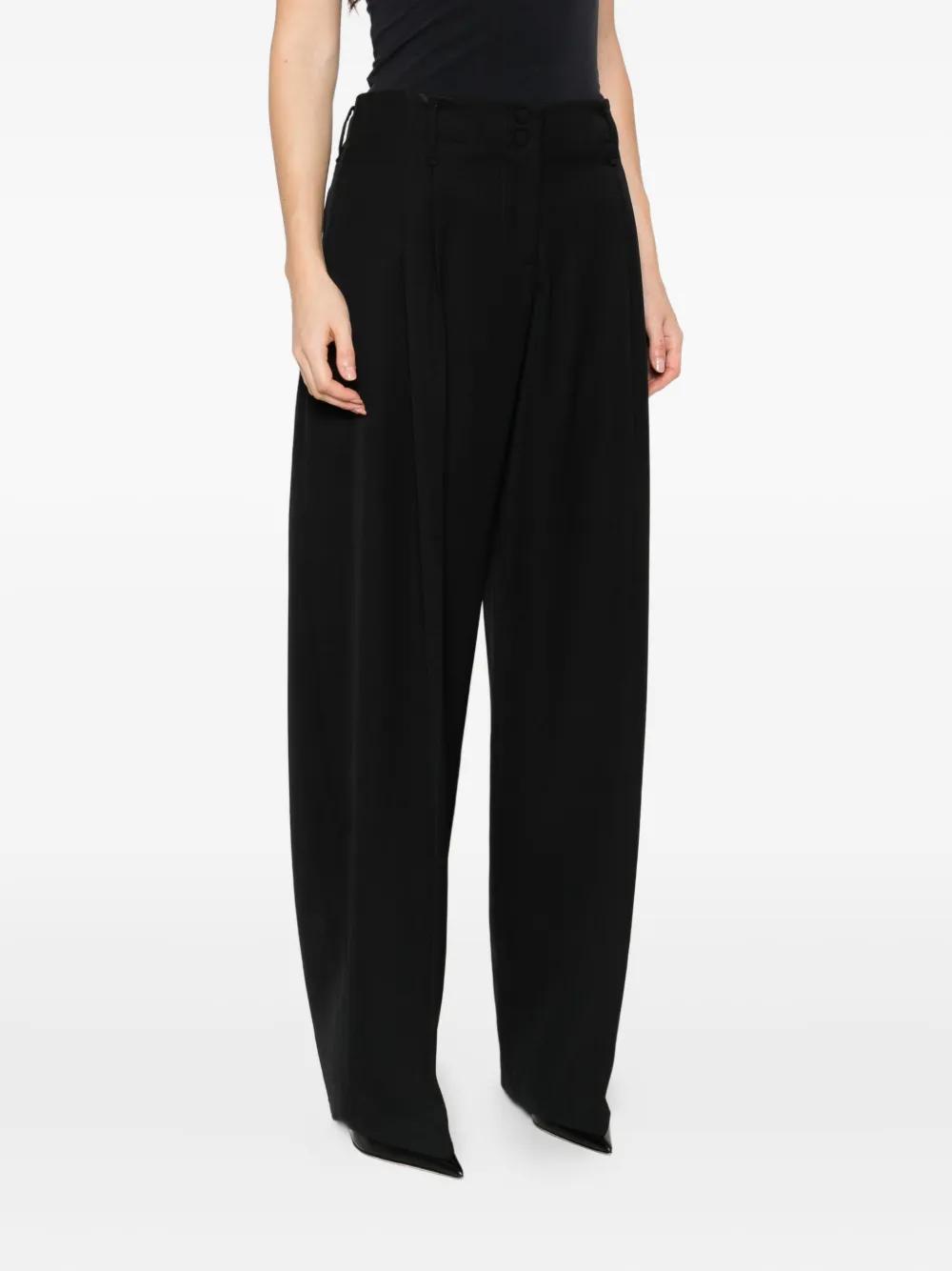 パンツ ALEXANDER MCQUEEN Women Straight Pants 818193 QJAEK1000 Blac Alexander McQueen Zip Front Straight Leg Pant – Recess
