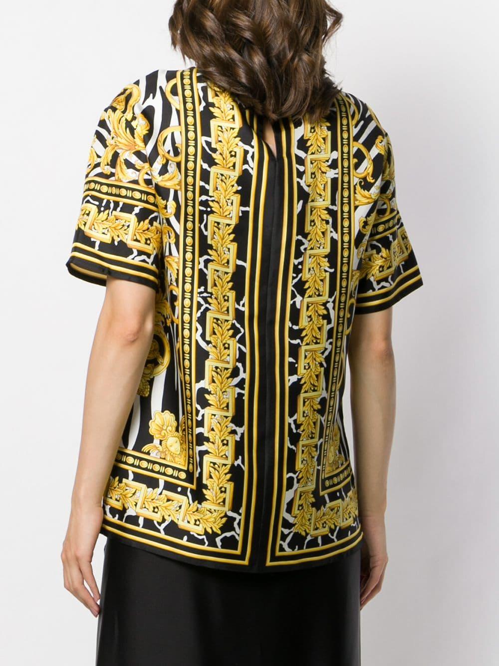 versace black blouse
