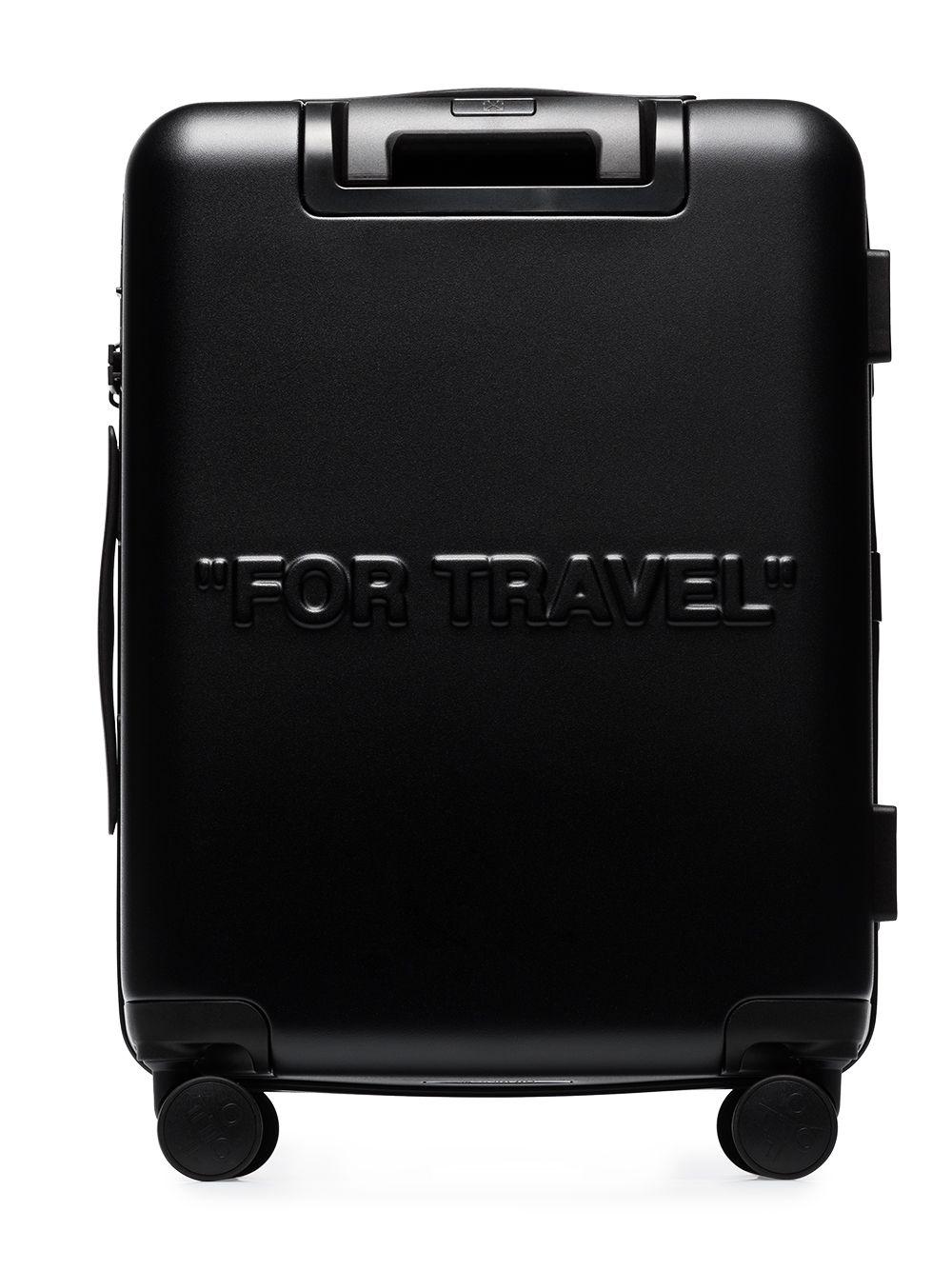 off white suitcase black