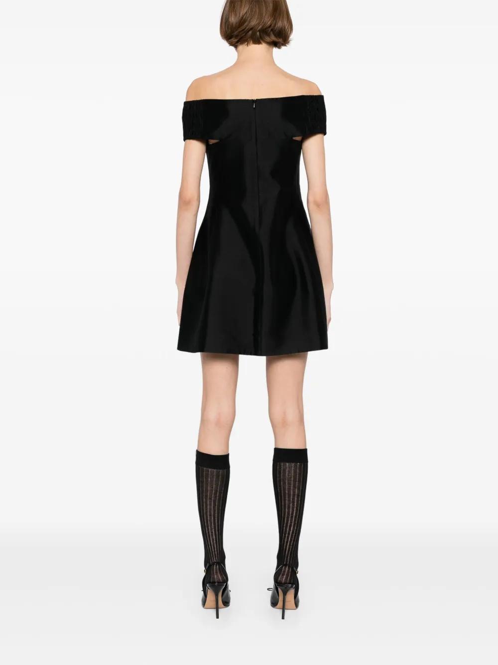 SHUSHU/TONG Black Bow Dress - Size 6 UK