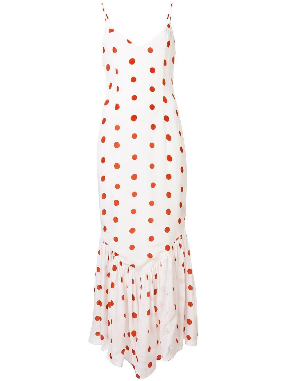 de la vali polka dot dress