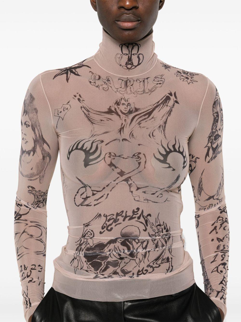 Balenciaga プリント セカンドスキントップ ピンク | Lyst