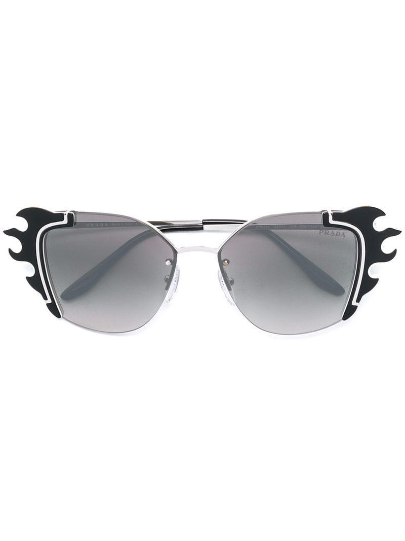 Prada flame glasses hot sale