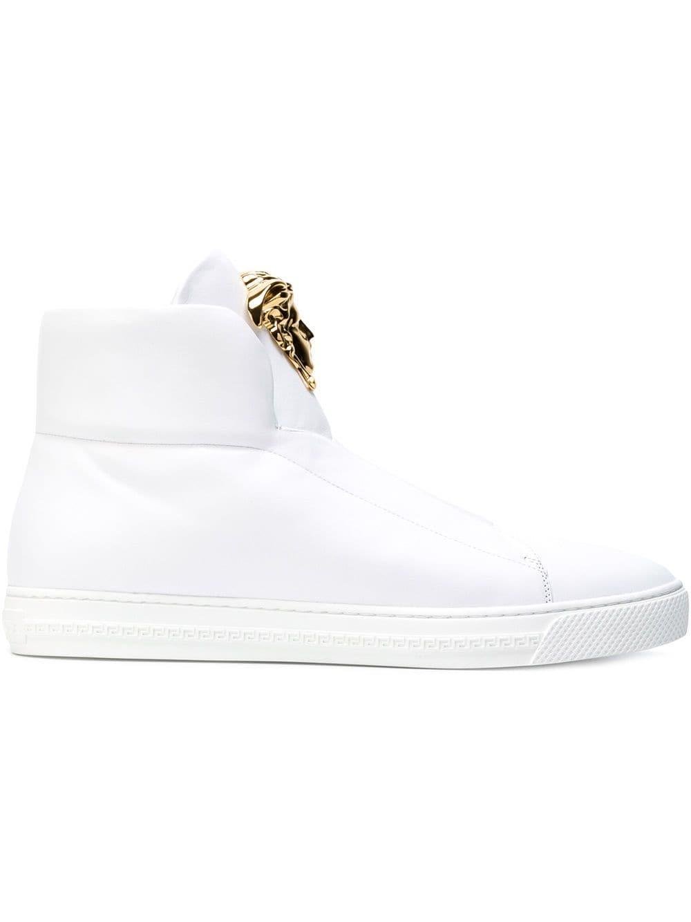 Versace Medusa Hi-top Sneakers in White for Men | Lyst