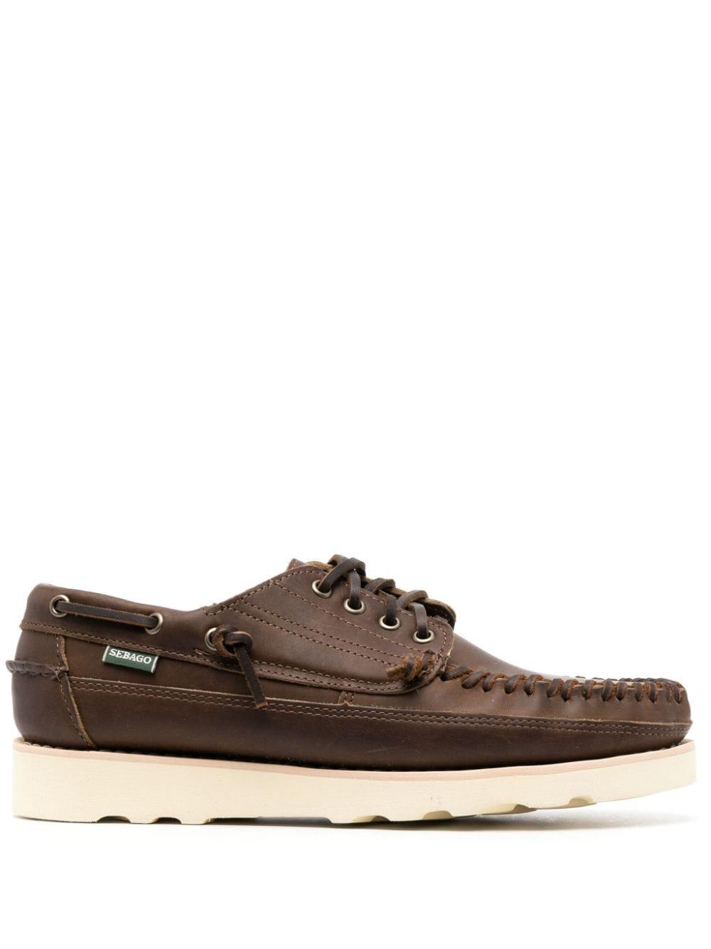 Sebago Seneca Leather Boat Shoes in Brown for Men Lyst