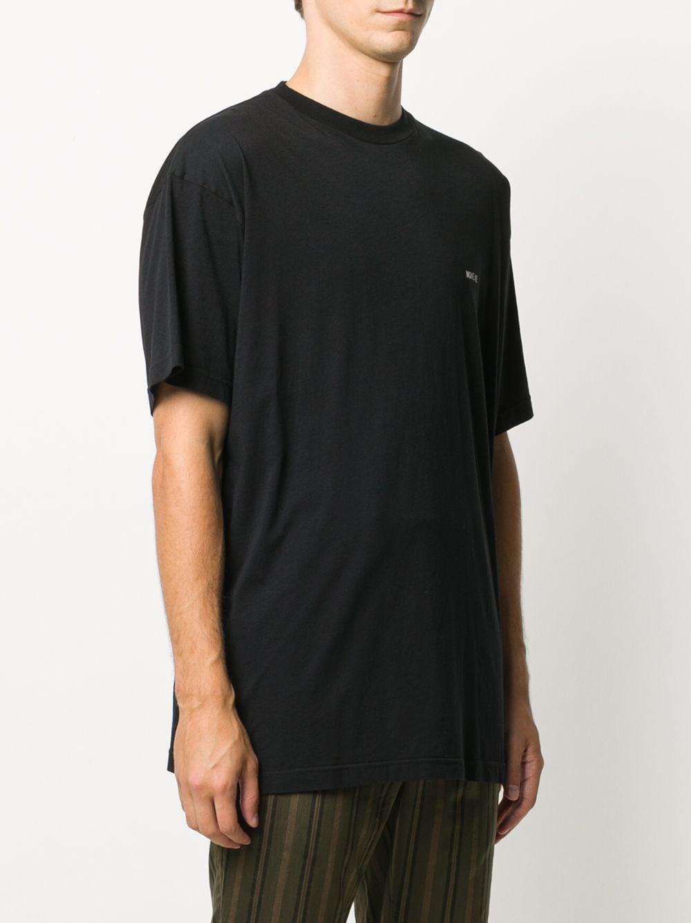 Haider Ackermann Crew-neck Cotton T-shirt in Black for Men - Lyst