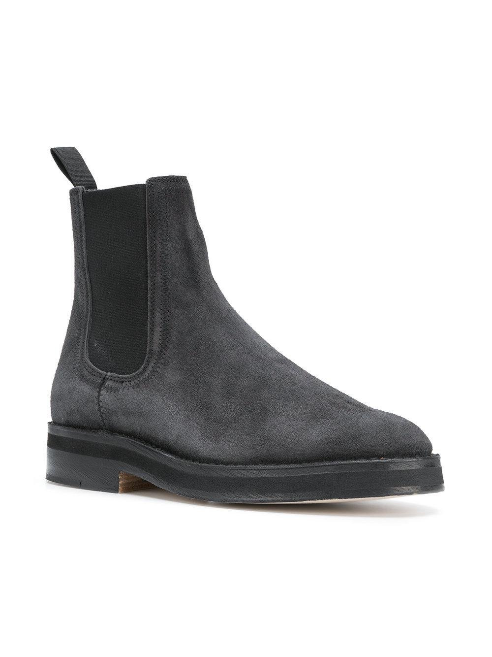 Yeezy Suede Chelsea Boots in Black for Men | Lyst