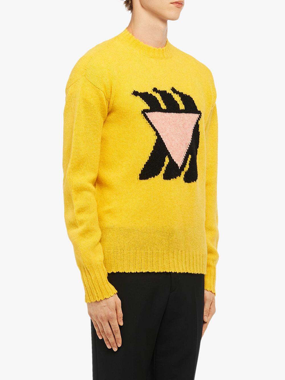prada yellow sweater