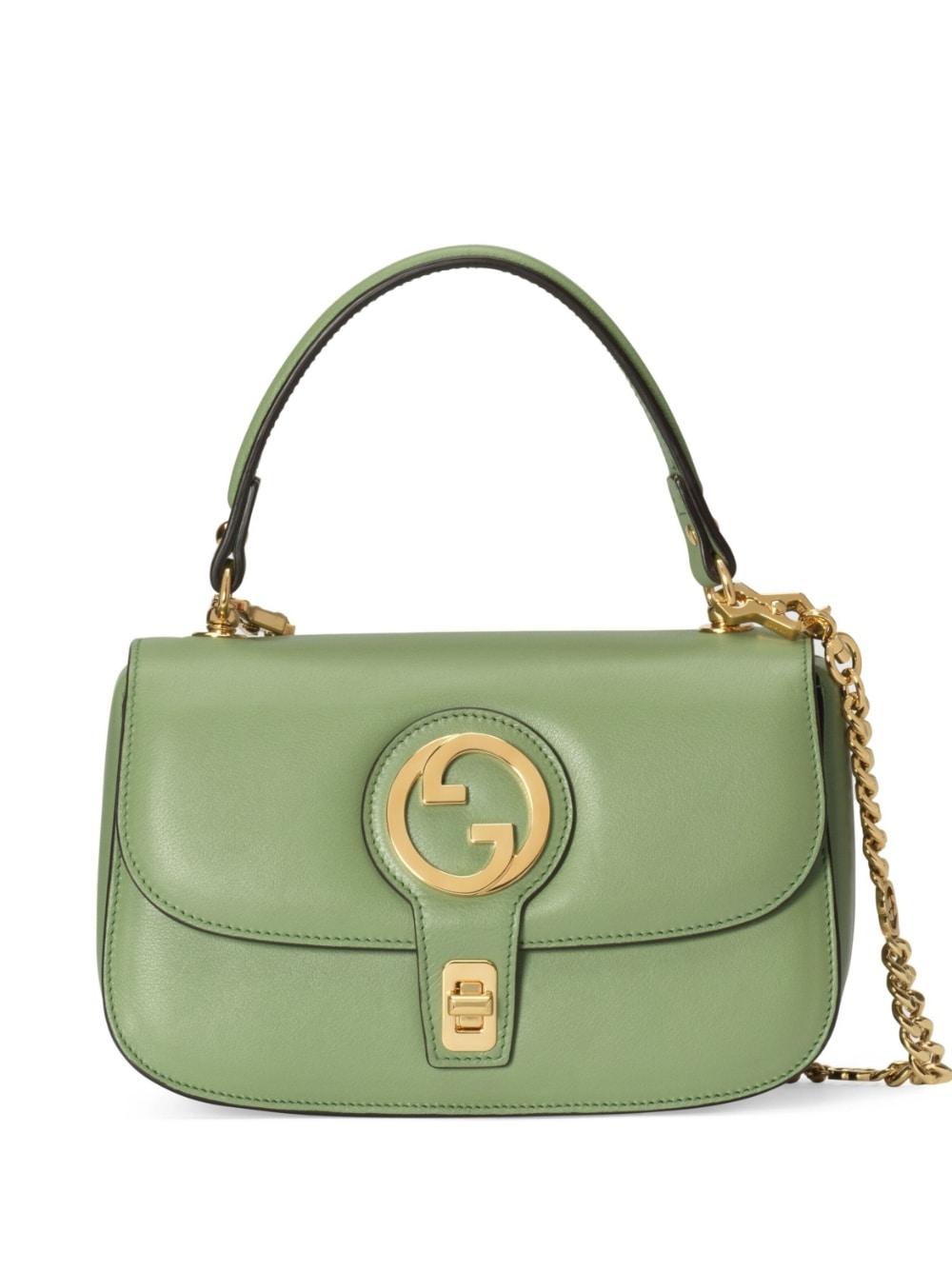 Gucci Blondie Leather Shoulder Bag in Green | Lyst