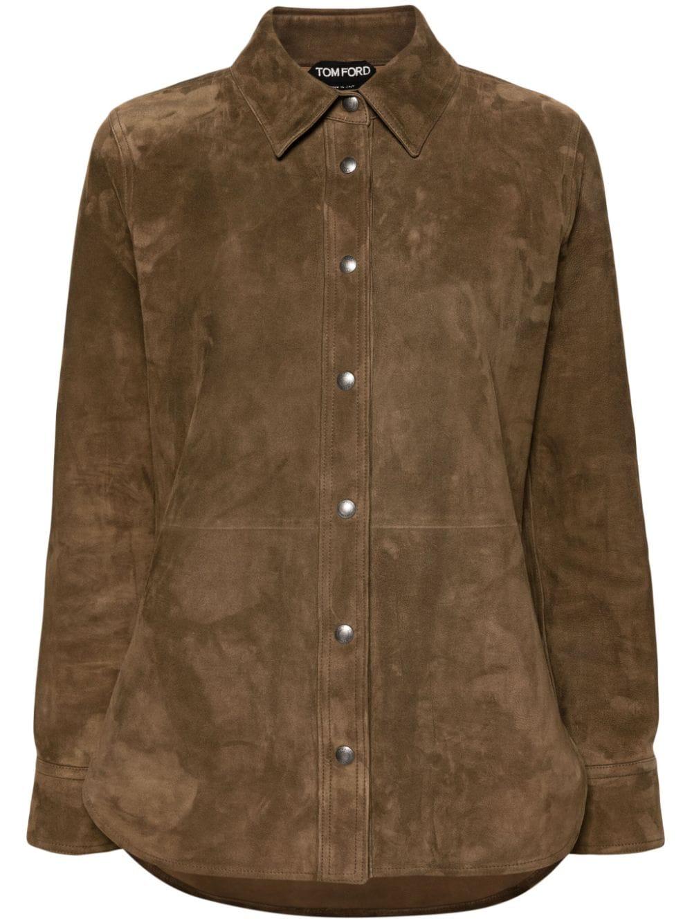 Chemise en daim femme sale